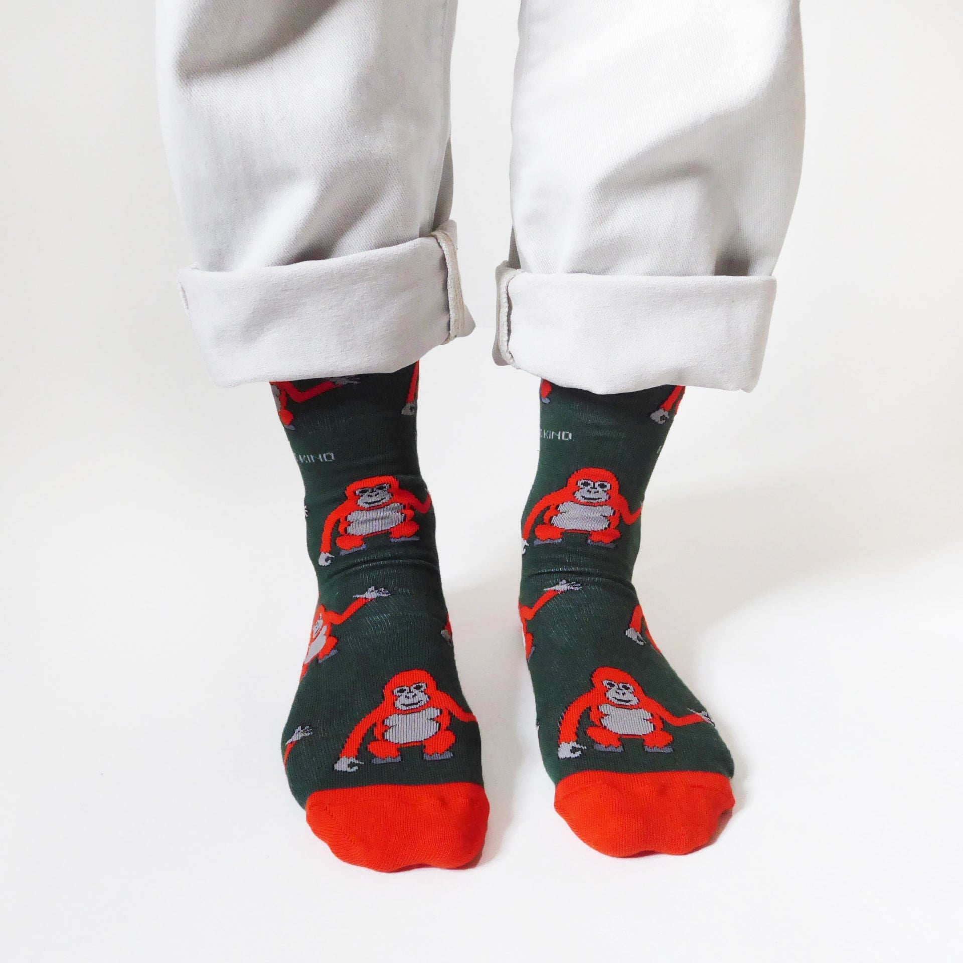 Bamboo Sock Bundle Set of 2 with Orangutan and Sloth Design