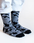 Save the Orcas Bamboo Socks in Grey
