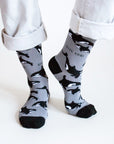 Save the Orcas Bamboo Socks in Grey