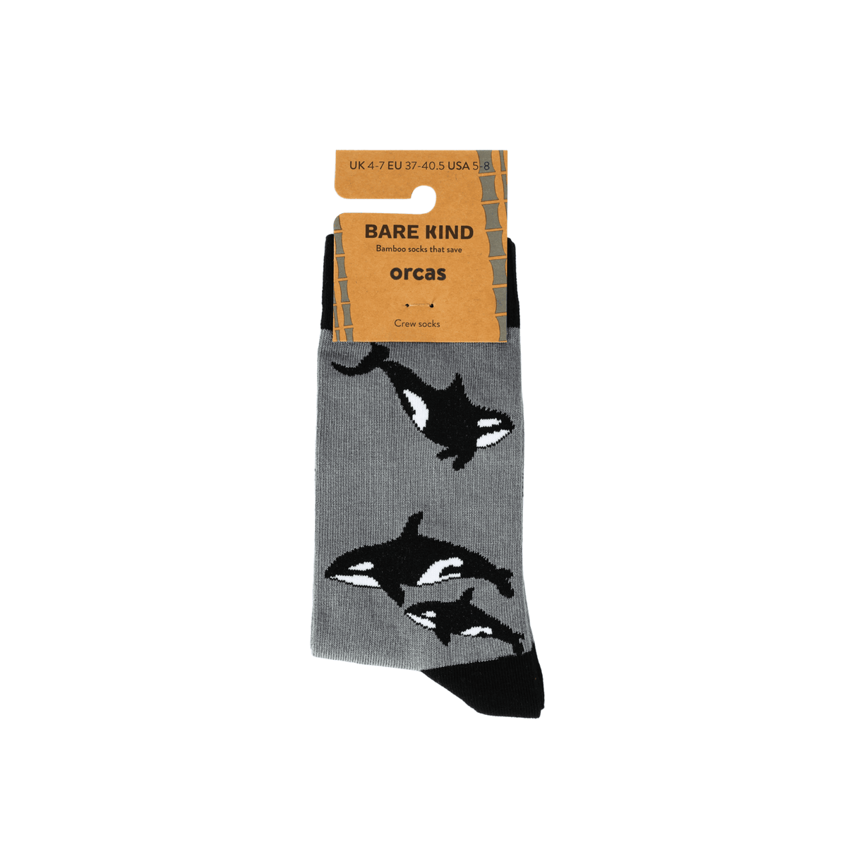 Save the Orcas Bamboo Socks