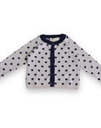 Organic Abby Heart Cardigan for Kids