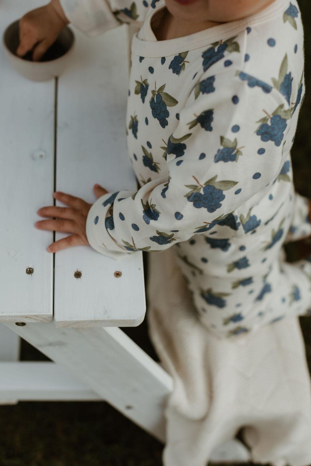 Organic Blueberry Bodysuit