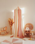 Powder Pink Organic Cotton and Linen Canopy