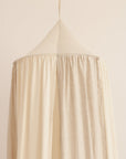Cream Cotton and Linen Hanging Canopy