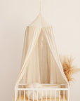 Cream Cotton and Linen Hanging Canopy