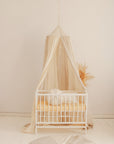 Cream Cotton and Linen Hanging Canopy
