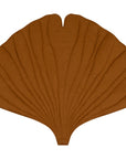 Organic Cotton and Linen Ginkgo Leaf Playmat Caramel