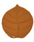 Organic Cotton and Linen Leaf Playmat Caramel