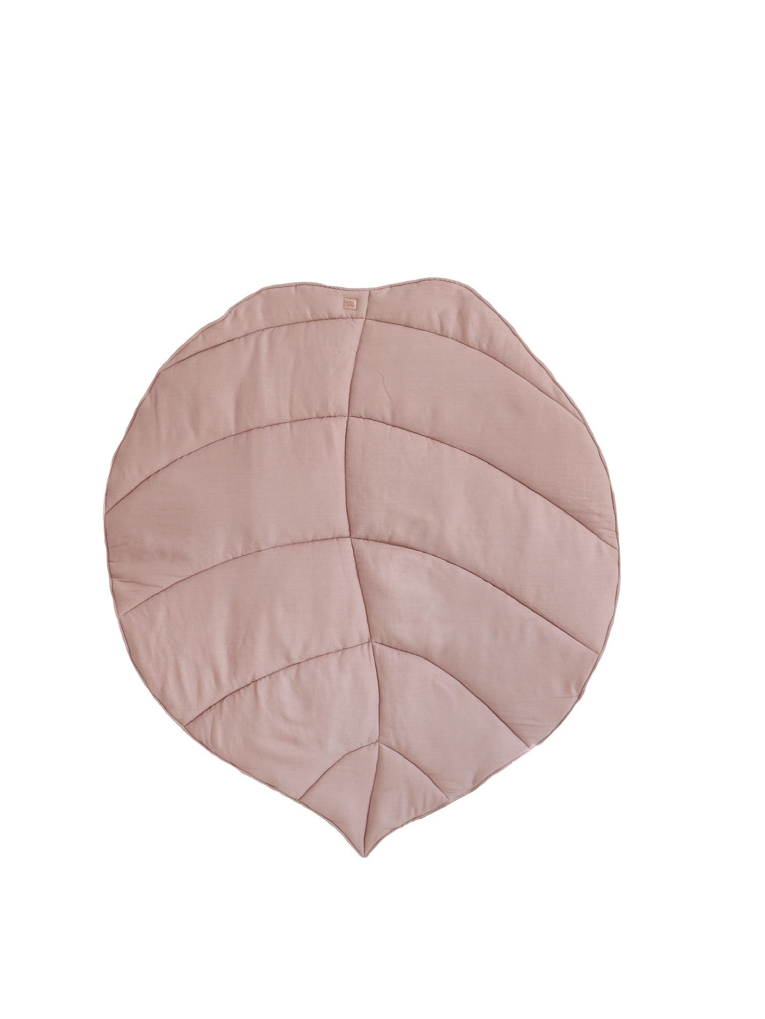 Organic Cotton and Linen Leaf Playmat Powder Pink