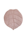 Organic Cotton and Linen Leaf Playmat Powder Pink