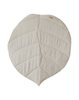Organic Cotton and Linen Ginkgo Leaf Playmat in Sand