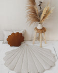 Organic Cotton Linen Ginkgo Leaf Playmat Sand
