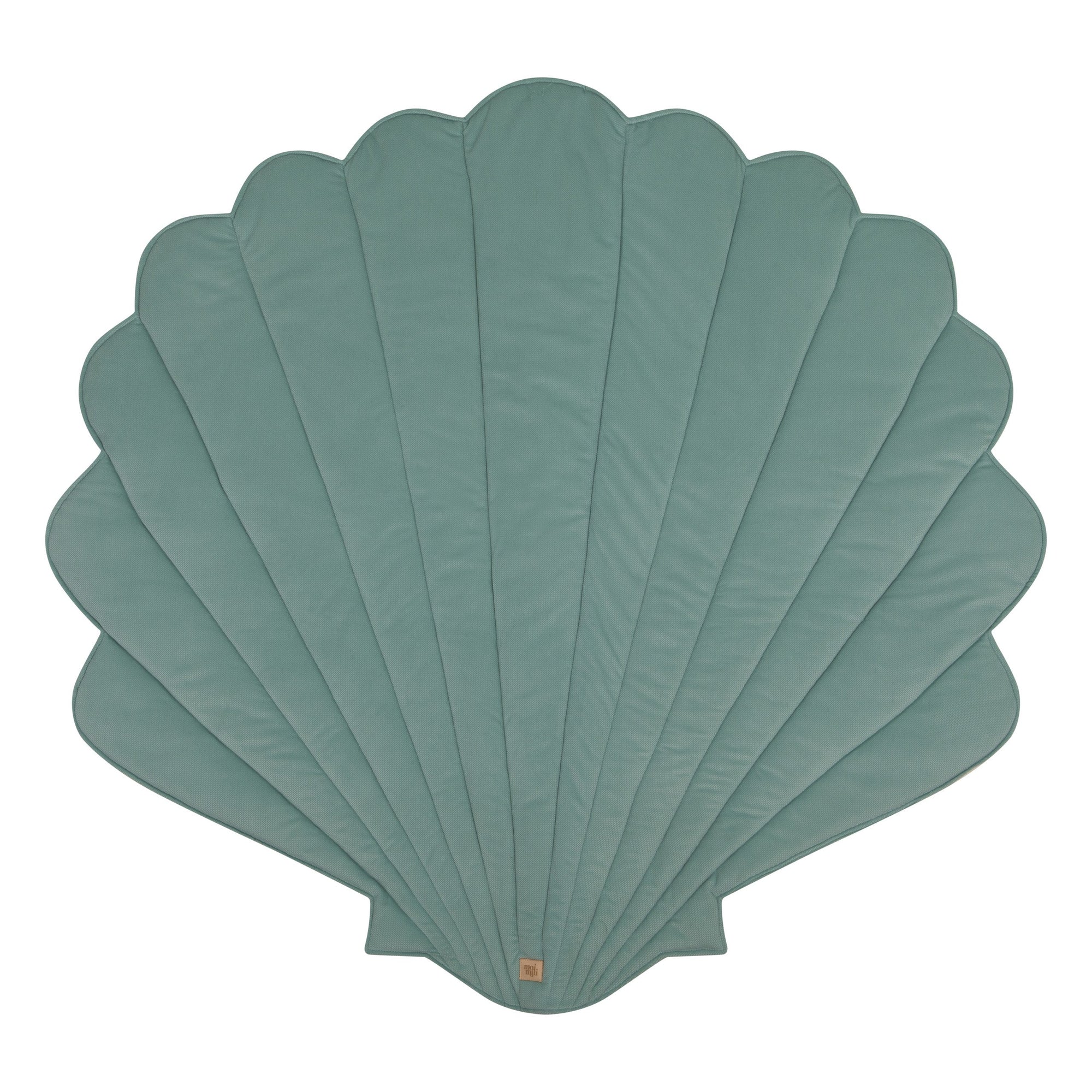 Organic Cotton Velvet Mint Shell Playmat