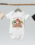 Welcome to the World Farm Animals (Personalised Name Bodysuit)