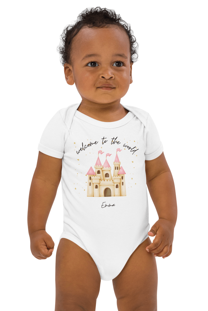 Welcome to the World Princess Castle (Personalised Name Bodysuit)