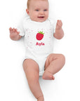 Personalized Raspberry Baby Bodysuit