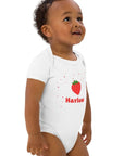 Custom Strawberry Baby Bodysuit