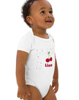 Cherry Personalised Bodysuit in White