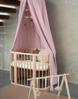 Cozy Organic Cotton Canopy Baby Pink