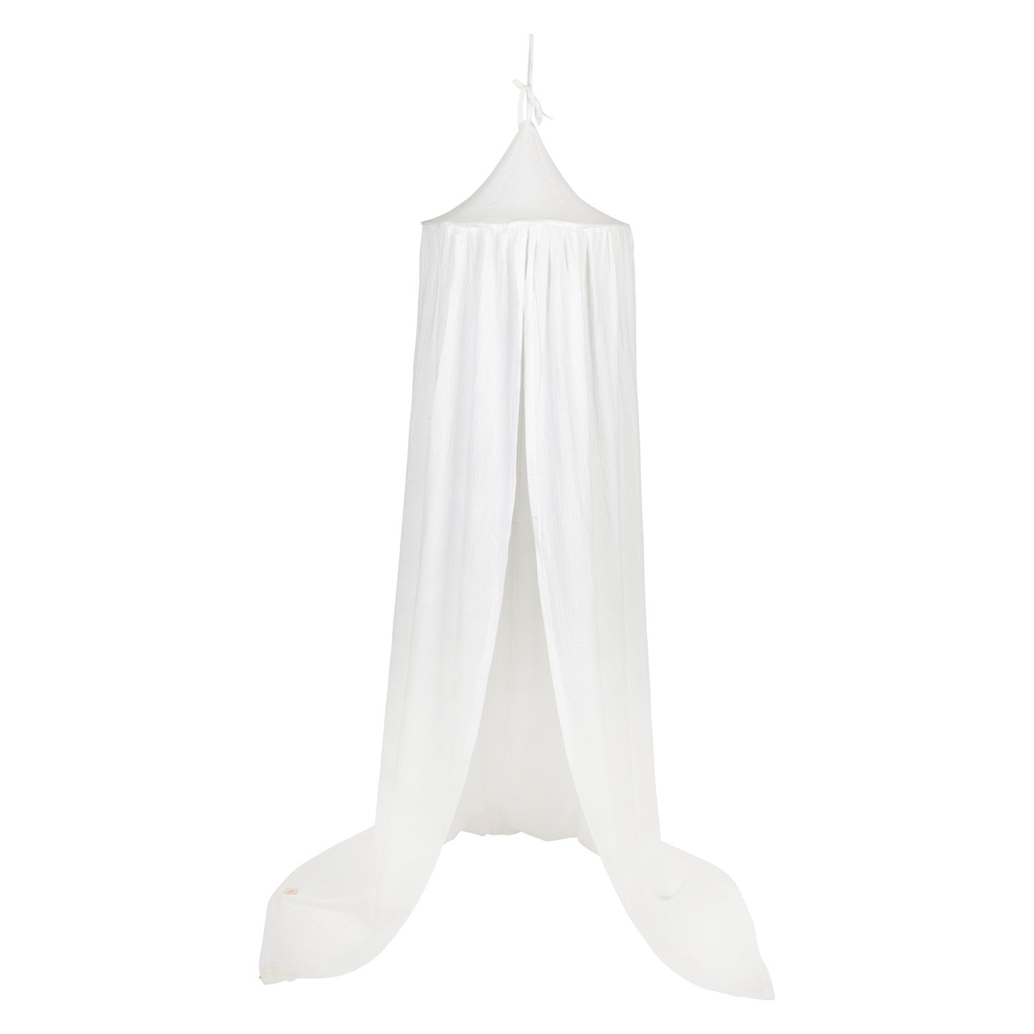 Cream Organic Cotton Bed Canopy for Sleep and Play