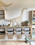 Origami Diplodocus Dinosaur – Wooden Wall Decoration, XL
