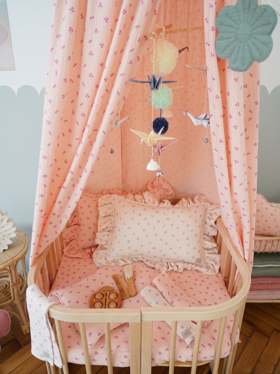 Pastel Origami Mobile for Baby Room Decor
