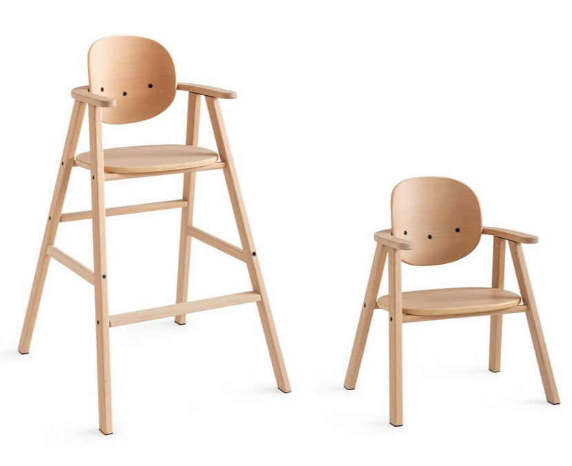 Premium Growing Green 3-in-1 Adjustable Highchair, Organic Cotton Cover, Handcrafted Beechwood, Stylish Baby to Toddler Chair by Ella James at brixbailey.com
