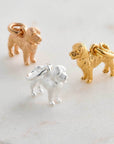 Cockapoo Silver Dog Charm