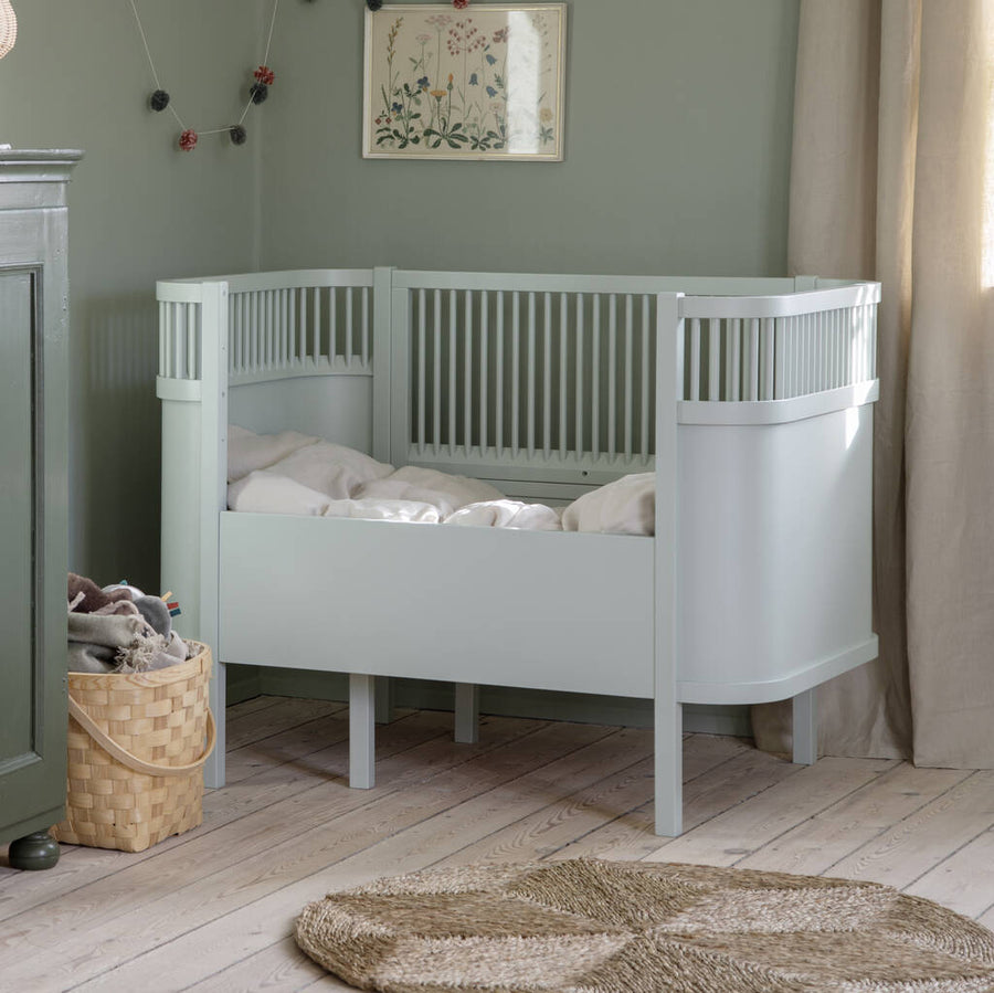Mist Green Baby & Jr Bed by Sebra