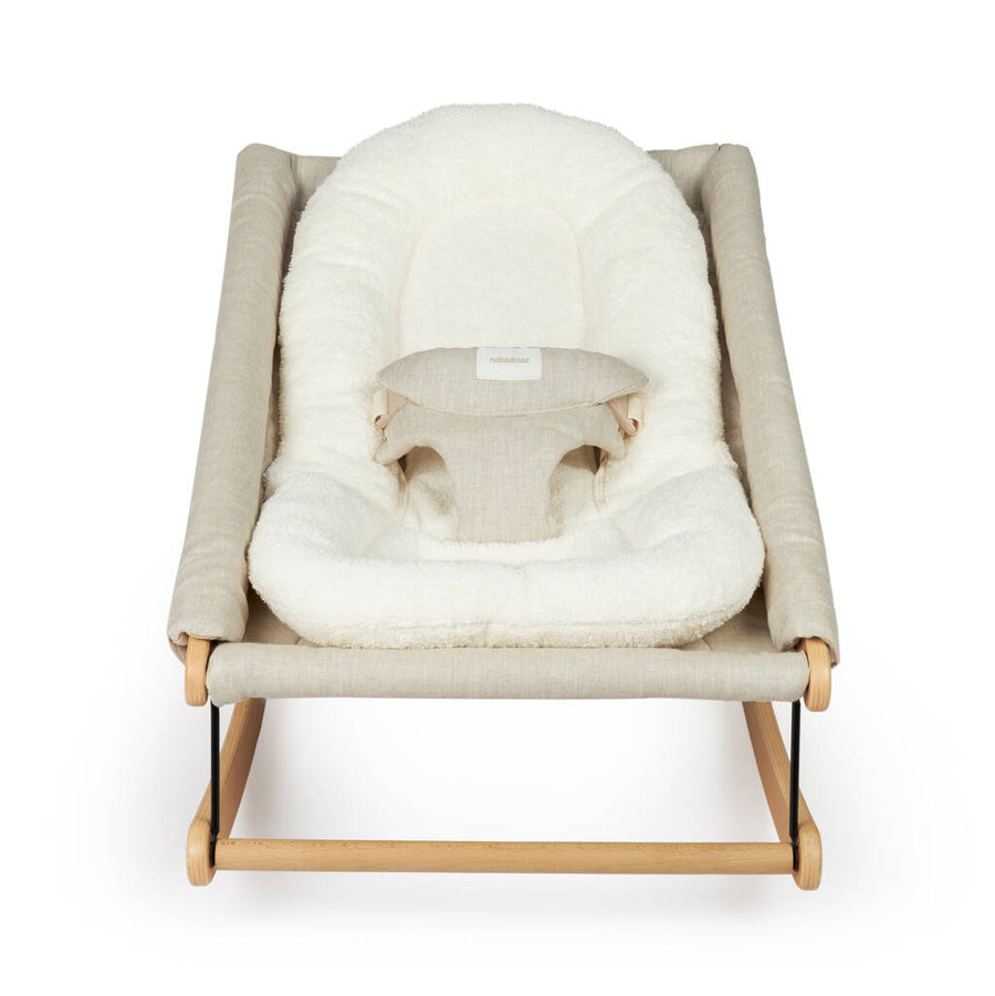 Growing Green Baby Bouncer Inner Cushion by Nobodinoz