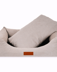 THE CHATSWORTH | LUXURY MEMORY FOAM BOLSTER DOG BED