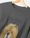 Stay Cozy in Style – Red Chow Chow Men's Crewneck Sweatshirt!