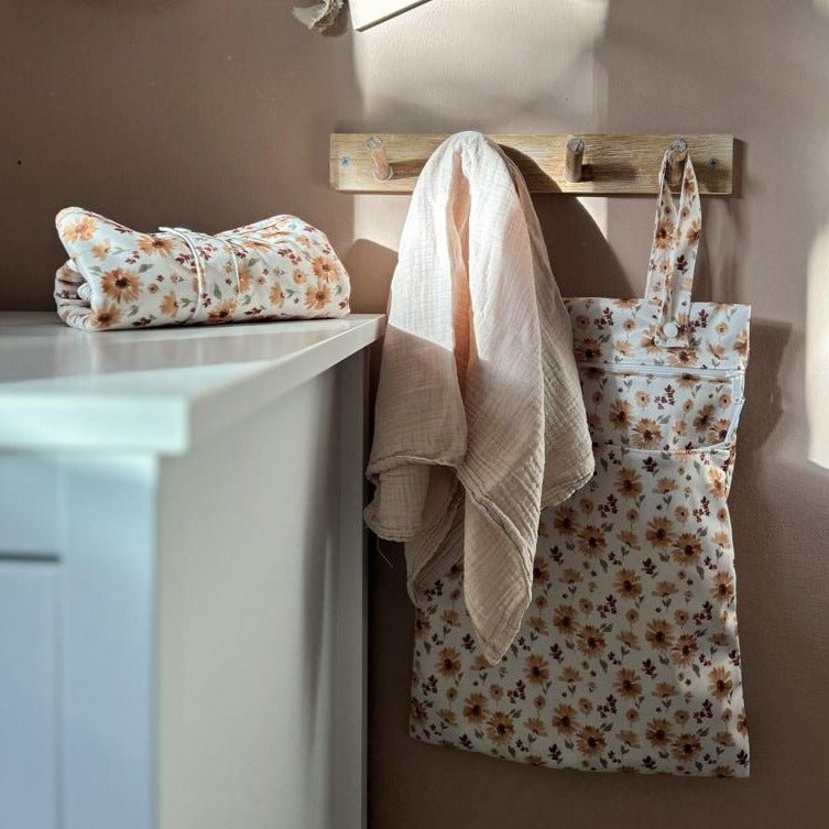 Out &amp; About Double Pocket Nappy Wet Bag - Golden Hour