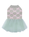 Jacquard Bowknot Jumper with Skirt