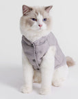 Sleeveless Button-up Jacket without Hood