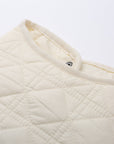 Sleeveless Diamond Lattice Jacket