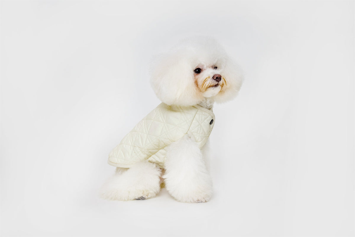 Sleeveless Diamond Lattice Jacket