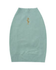 Sleeveless Jumper with Golden Metal Logo
