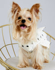Pleated Dress with Embroider (Cream)