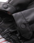 Turtleneck Leather Jacket