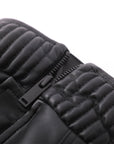 Turtleneck Leather Jacket