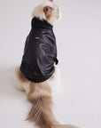 Turtleneck Leather Jacket