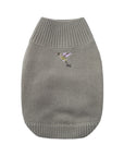 Turtleneck  Long Sleeve Jumper with Embroidey Bird
