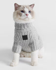 Turtleneck Thick Line Sweater