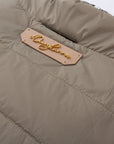Zip Up Puffer Jacket with Golden Logo