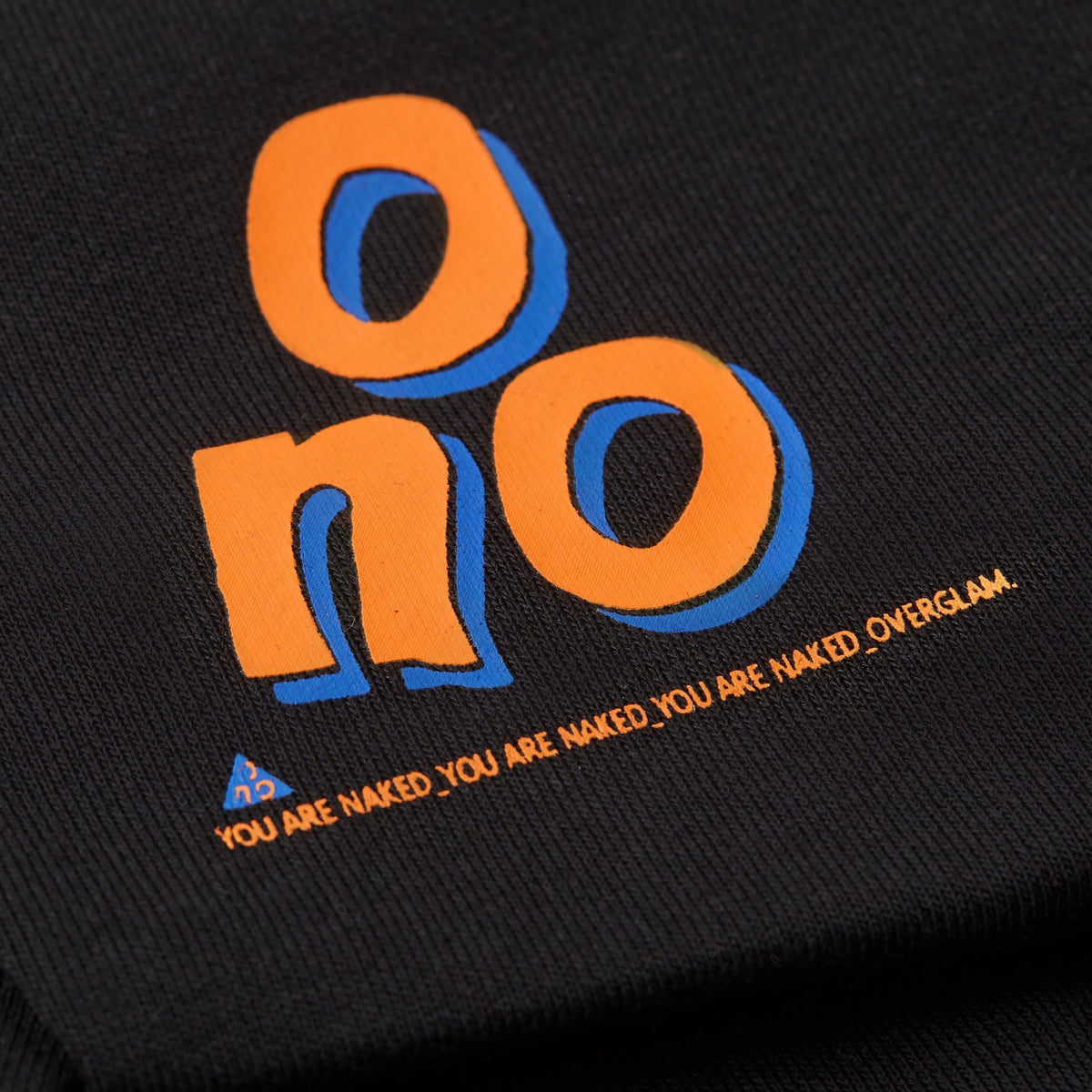 Sweatshirt with 'O NO' Print