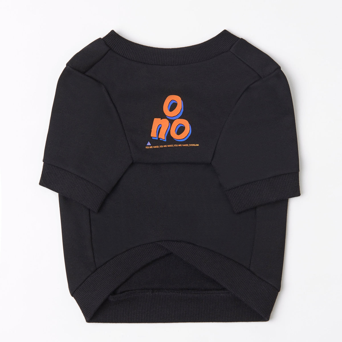 Sweatshirt with 'O NO' Print