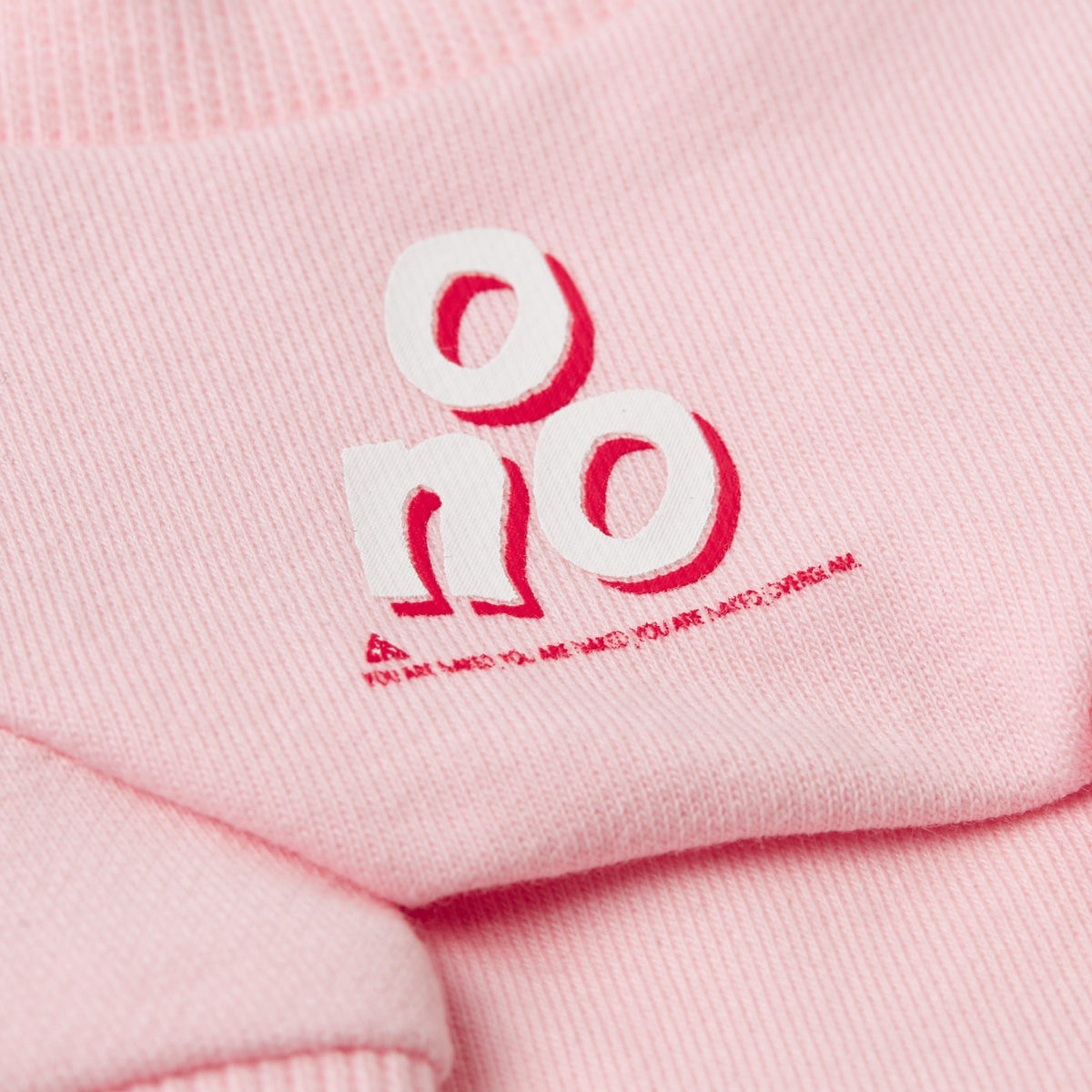Sweatshirt with 'O NO' Print