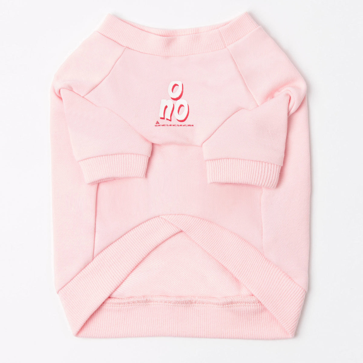 Sweatshirt with 'O NO' Print