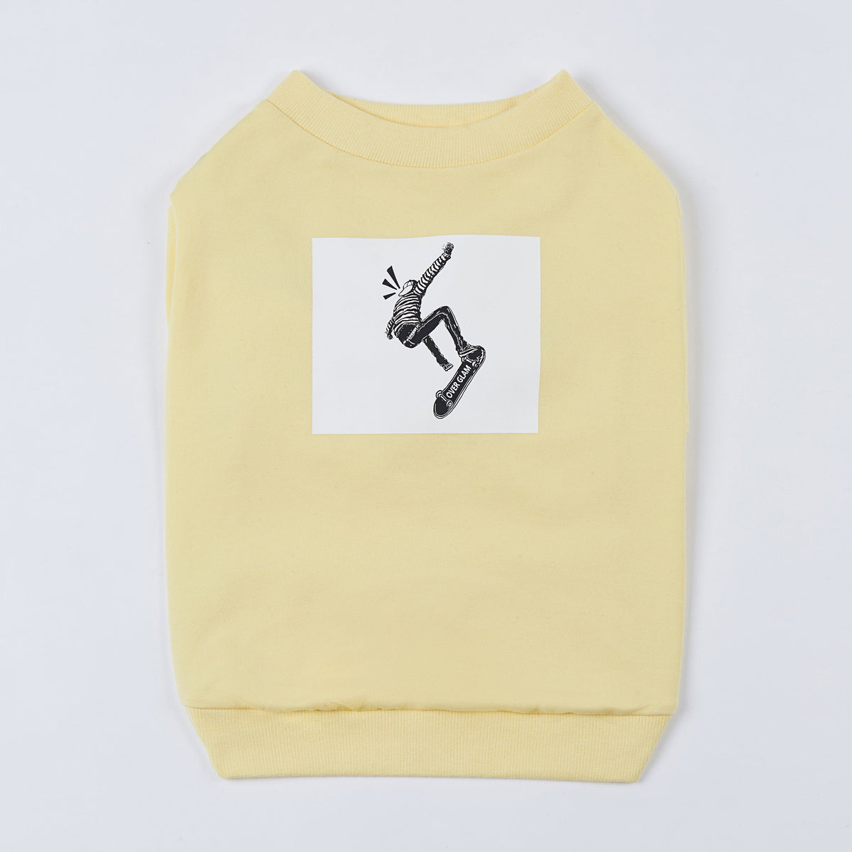 Sweatshirt with Skateboard Print